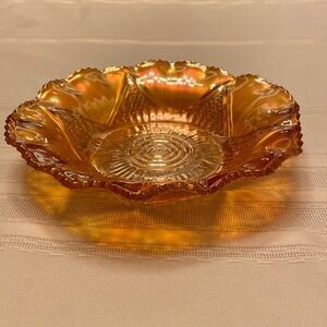 Carnival glass dish
